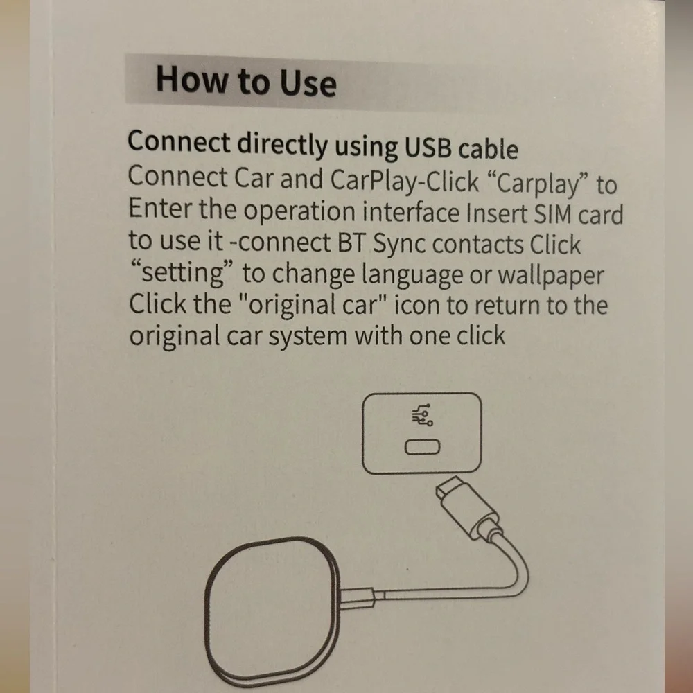 Carplay. Premium Adapter for iPhone and Android